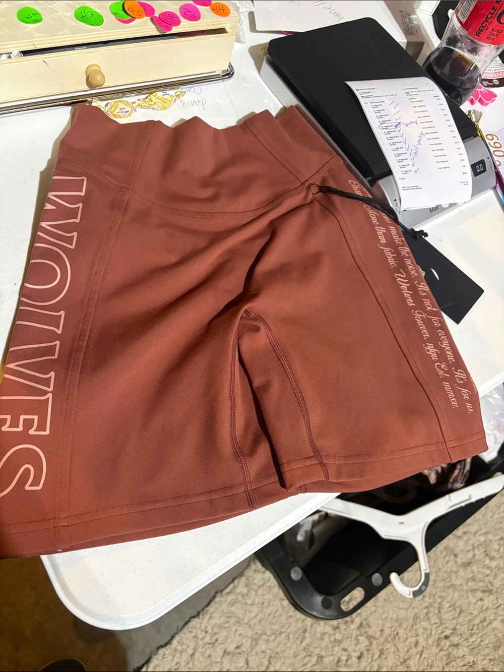 Darc Sport Rust Brown Athletic Shorts